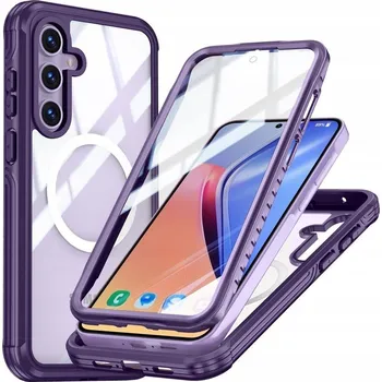 Pouzdro na mobilní telefon Zadní Kryt Erbord pro Samsung Galaxy A55 5G fialový