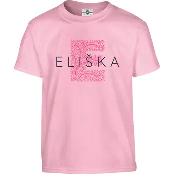 Pánské tričko Tričko Eliška Druh: Dětské, Barva: Růžová, Velikost: 146-L
