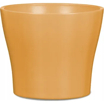 Květináč Květináč keramický 19 cm žlutý