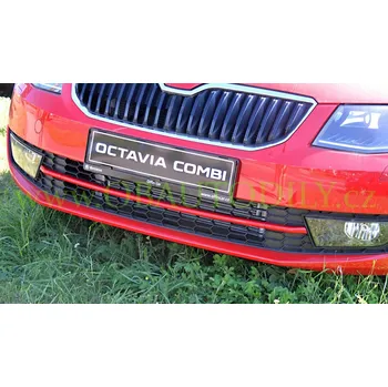 Nárazník Škoda Octavia III-Lišta předního nárazníku červená