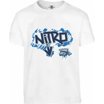 Pánské tričko Tričko Nitro Druh: Dětské, Barva: Bílá, Velikost: 134-M