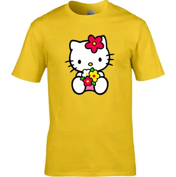 Pánské tričko Tričko Kitty Druh: Dětské, Barva: Khaki, Velikost: XL