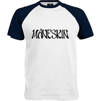 Pánské tričko Tričko Maneskin Druh: Pánské, Barva: Navy | Bílá, Velikost: S