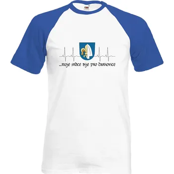 Pánské tričko Tričko ...moje srdce bije pro Druh: Pánské, Barva: Navy | Bílá, Velikost: M