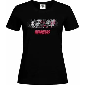 Pánské tričko Tričko Guardians Of The Galaxy Druh: Dámské, Barva: Černá, Velikost: XL