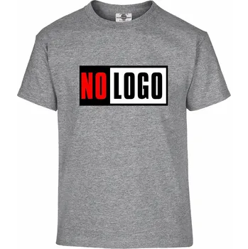 Pánské tričko Tričko No Logo Druh: Dětské, Barva: Šedá, Velikost: 158-XL