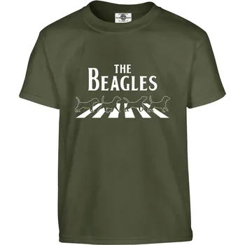 Pánské oblečení Tričko The Beagles Druh: Dětské, Barva: Khaki, Velikost: 146-L