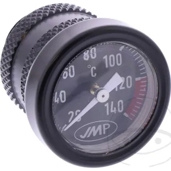 Olejový teploměr černý na moto Honda, Yamaha (XL 125 Varadero, XL 1000 Varadero, CB 900 Hornet, CB 1000 R, CBF 1000, CBR 900/1000 RR Fireblade, VTR 1000 SP1/SP2/Firestorm, VT 1100 C2/C3, TDM 900, TW 125, XT 350) (Závit 20x2,5, délka měrky 6 mm)