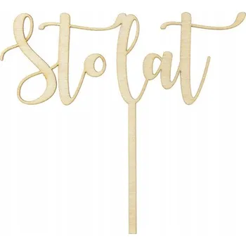 Party dekorace Dřevěná Zápich do dortu Party Deco Všechno nejlepší k narozeninám 14 cm 1 ks