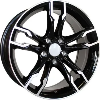 Disk Alu kola Racing Line B1257, 18x8 5x120 ET30, černá + leštění
