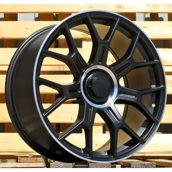 Alu kolo Alu kola Racing Line Y1188, 20x9.5 5x112 ET35.5, černá matná + leštěný límec (zátěžová)