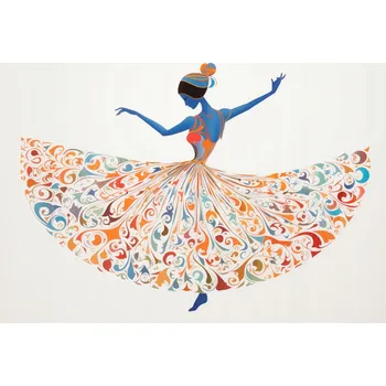 Plakát Plakát Točící se Baletka bez rámu 59,4 x 42 cm