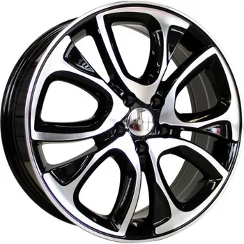 Alu kolo Alu kola Racing Line BY124, 18x7 4x108 ET30, černá + leštění