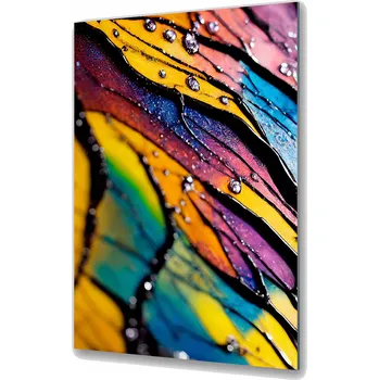 Obraz Obraz na skle barevné motýlí křídlo barvy k 60x90 cm