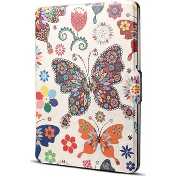 Pouzdro na tablet VSECHNONAMOBIL 48353 ART Zaklápací obal Amazon Kindle Paperwhite 3 / 2 / 1 BUTTERFLY