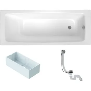 Vana Obdélníková vana SAT Feel 170x70 cm smaltovaná ocel levá i pravá SATBVFEEL1701