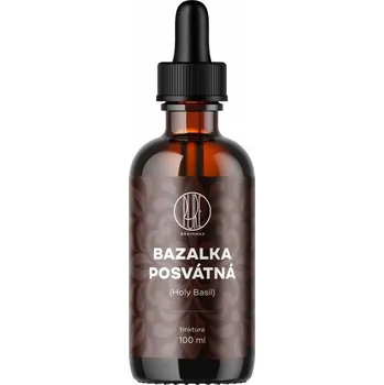 Přírodní produkt BrainMax Pure Bazalka posvátná, Holy Basil, tinktura 1:5, 100 ml