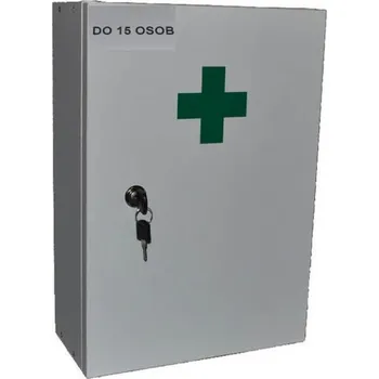 Lékárnička Lékárnička nástěnná, bílá, Praktik I, do 15 osob, 43 x 30 x 14 cm