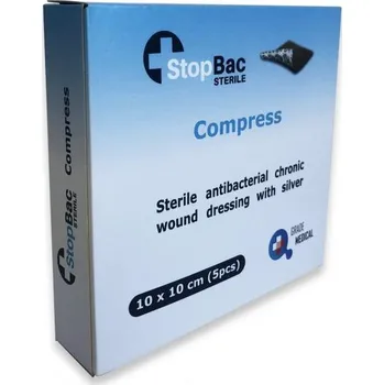 Krytí na ránu Kompres 12 x 12 cm na chronické rány antibakteriální SBS Compres