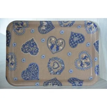 Obdélníkový tác 38 x 27 cm - Vivenzi Cuori Blu