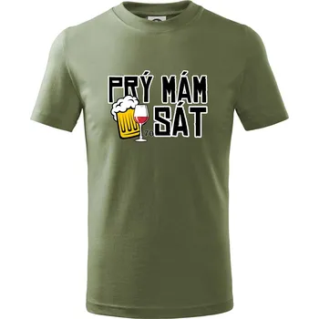 Chlapecké oblečení Prý mám 70 SÁT - Tričko dětské bavlněné - 146 cm/10 let ( Khaki )