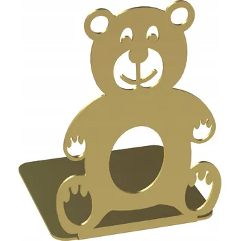 Obraz Podpěrka na knihy zlatý MEDVÍDEK stojan do školy