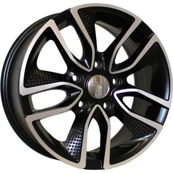 Alu kolo Alu kola Racing Line B5087, 16x6.5 5x100 ET40, černá matná + leštění