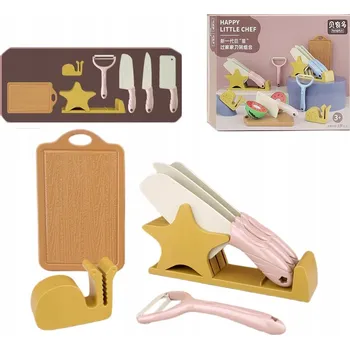 Dětská kuchyňka Sada kuchyňských hraček – příbory na ovoce a zeleniny, 7 ks, do kuchyňky