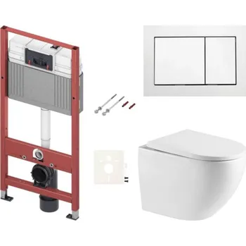 Klozet Závěsný wc set do lehkých stěn / předstěnová SAT SIKOTSREX67400