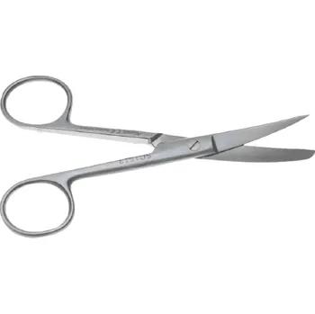 Nůžky chirurgické, zahnuté, ostré/tupé, délka 115 mm