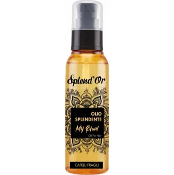 Vlasová regenerace Rituální vyživující vlasový olej zářící oleje Splend'Or 100mll