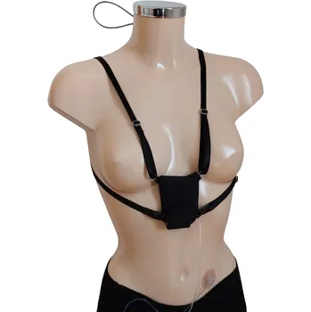 Kosmetická taška Kapsička na pumpičku "hrudník" černá