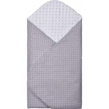 Zavinovačka T-Tomi Rychlozavinovačka Minky, šedá, malé puntíky, 80 x 80 cm