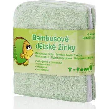 Dětské zboží T-Tomi Koupací žínky, zelená, 25 x 25 cm