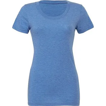 Dámské tričko Bella+Canvas Dámské tričko s kulatým výstřihem Bella Barva: modrá melír, Velikost: XL BL8413