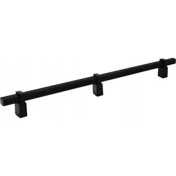 Nábytkové kování Nábytková úchytka GIANO L-768 frézovaná ČERNÁ MATNÁ