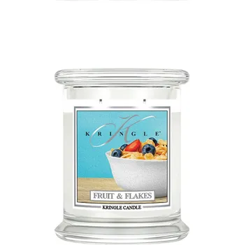 Svíčka Kringle Candle Fruit & Flakes vonná svíčka střední 2-knotová (411 g)