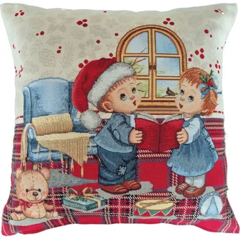 Povlak na polštářek Vánoční povlak na polštář s dětmi F213