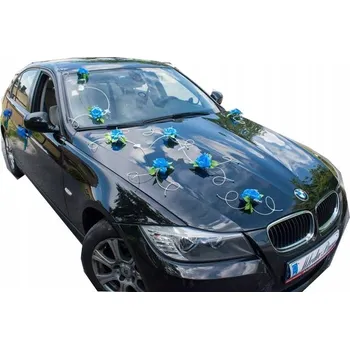 Obraz Dekorace do auta květiny modré