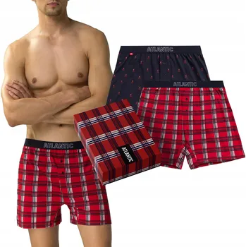 Boxerky Pánské boxerky Atlantic 2GMB-007 Jz24 XL (42) tmavě modré