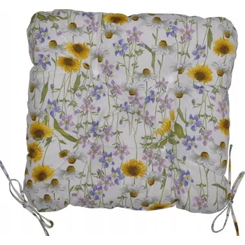 Podsedák Sedák UNI Maxi motiv lučních květin na bílém