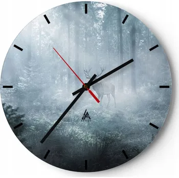 Hodiny Nástěnné hodiny do kuchyně 30x30 Krajina Skleněné hodiny do obýváku Tiché