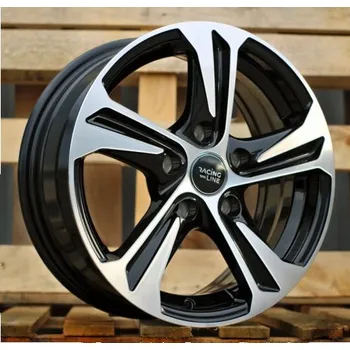 Alu kolo Alu kola Racing Line B1242, 15x6 5x114.3 ET40, černá + leštění