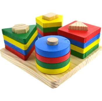 Dřevěná hračka DŘEVĚNÝ TŘÍDIČ TVARŮ - LOGICKÁ HRA A HRAČKA PRO ZRUČNOST