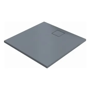 Sprchová vanička Sprchová vanička čtvercová Hüppe EasyFlat 90x90 cm litý mramor šedá matná EF0101.026