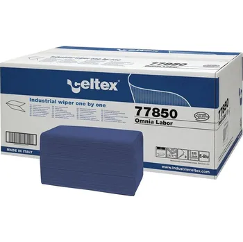 Papírový ručník Ručníky papírové, skládané, 3 vrstvy, Omnia Labor, modré, 230ks