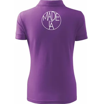 Made in LA - Polokošile dámská Pique Polo - 2XL ( Fialová )