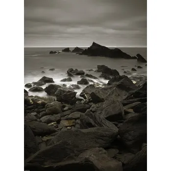 Obraz Plakát Skály u moře bez rámu 39,5 x 55 cm