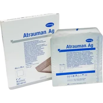 Zdravotnický materiál Atrauman Ag 10 x 10 cm (10 kusů v balení)