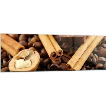 Obraz Velký skleněný obraz do obýváku 160x50 gastronomie moderní fotoobraz obrazy